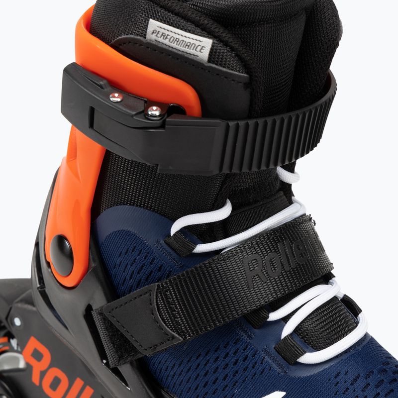 Detské kolieskové korčule Rollerblade Microblade navy blue and orange 07221900 174 5