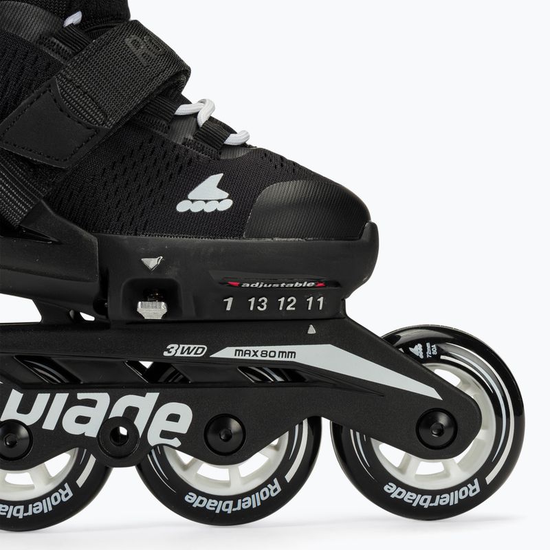 Detské kolieskové korčule Rollerblade Microblade black/white 7