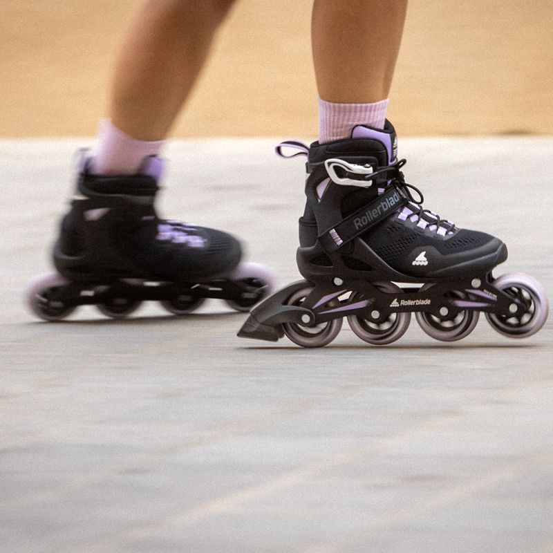 Dámske kolieskové korčule Rollerblade Macroblade 84 black and purple 07370900 14