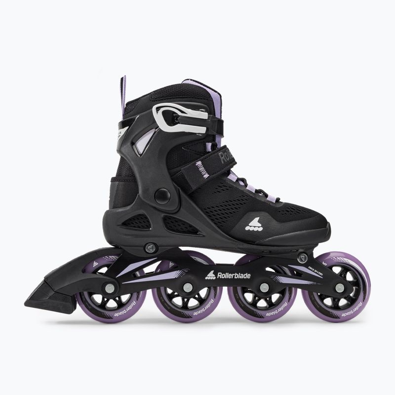Dámske kolieskové korčule Rollerblade Macroblade 84 black and purple 07370900 2