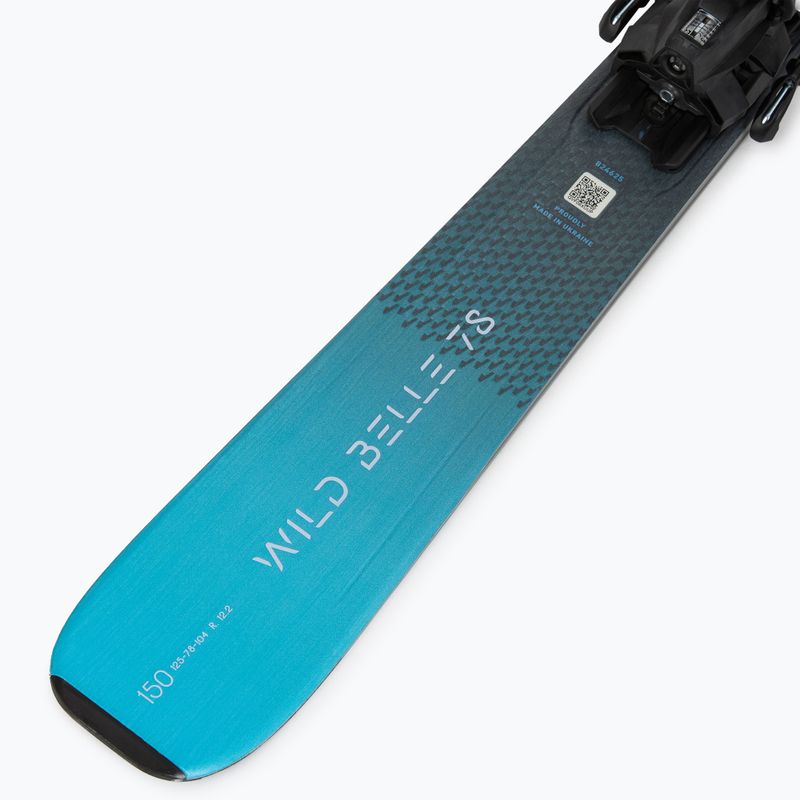 Dámske zjazdové lyže Nordica Wild Belle 78 + viazania TP2COMP10 FDT anthracite/aqua 7