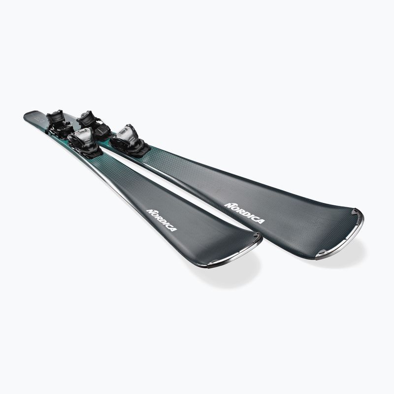 Dámske zjazdové lyže Nordica Belle 73 + TP2 COMP10 FDT grey/aqua 2