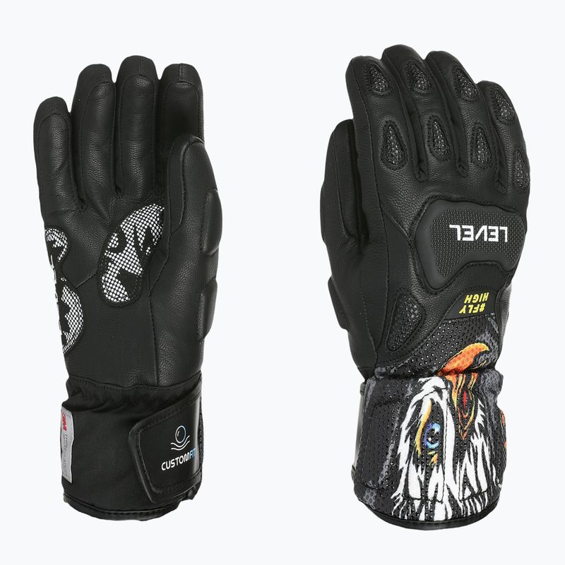 Detské lyžiarske rukavice Level Sq JR CF pk black 6