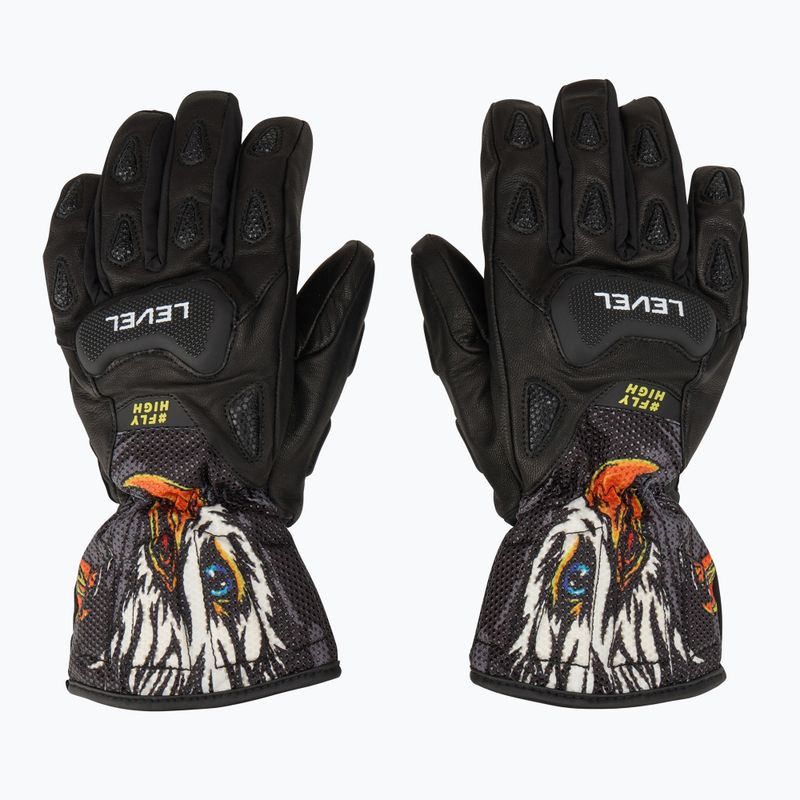 Detské lyžiarske rukavice Level Sq JR CF pk black 2