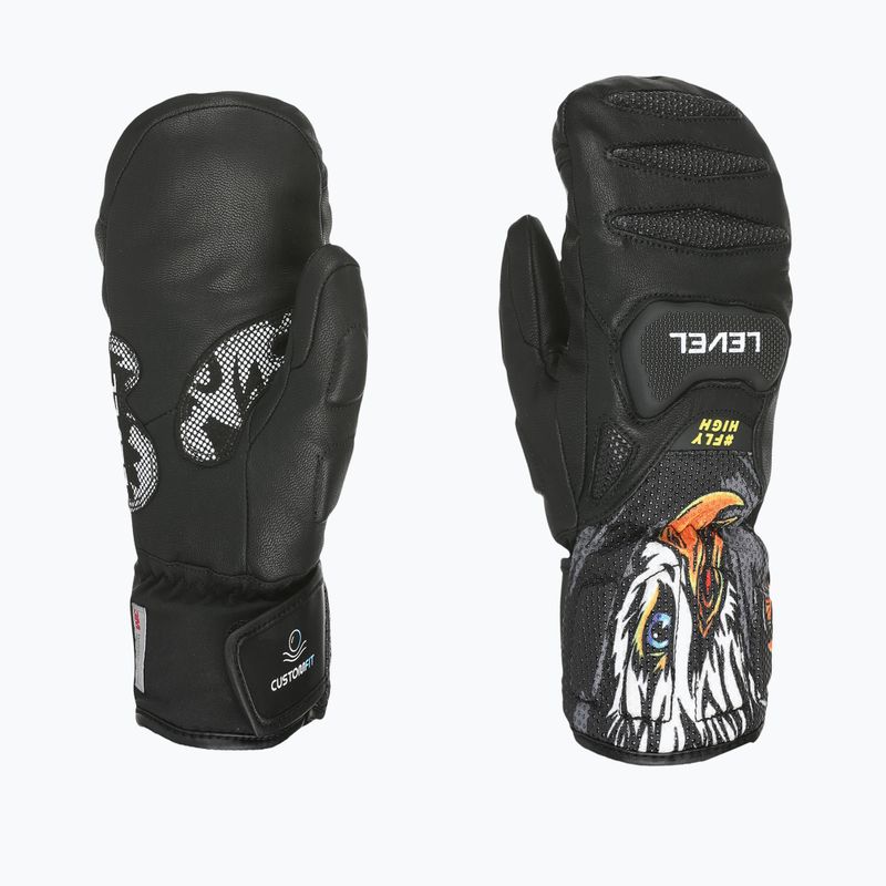 Detské lyžiarske rukavice Level SQ Jr CF Mitt pink