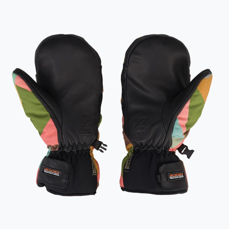 Detské lyžiarske rukavice Level Vertigo Mitt Teen wood 3