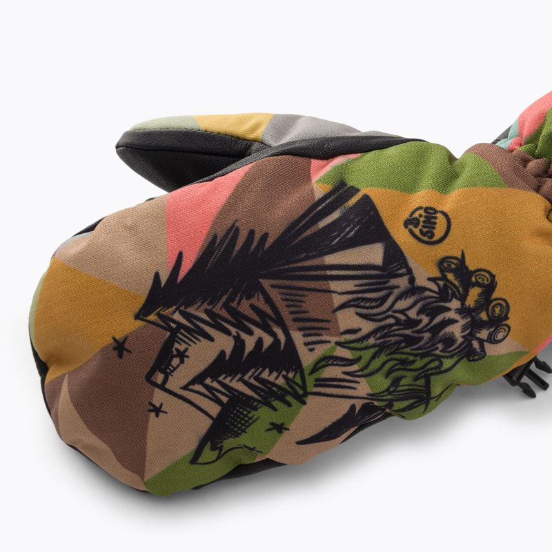 Detské lyžiarske rukavice Level Vertigo Mitt Teen wood 5