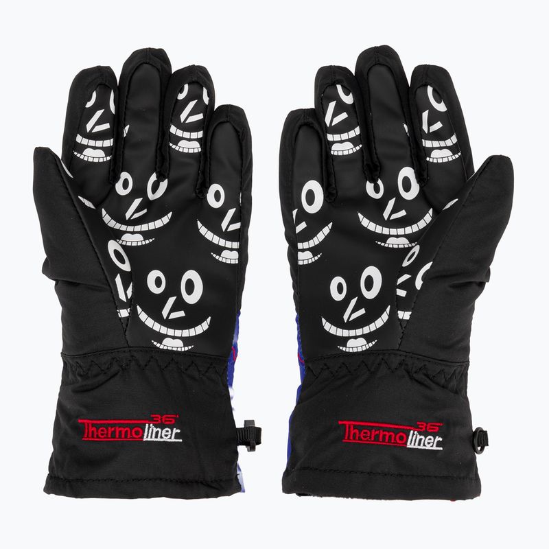 Detské lyžiarske rukavice Level Lucky žlto-modré 3