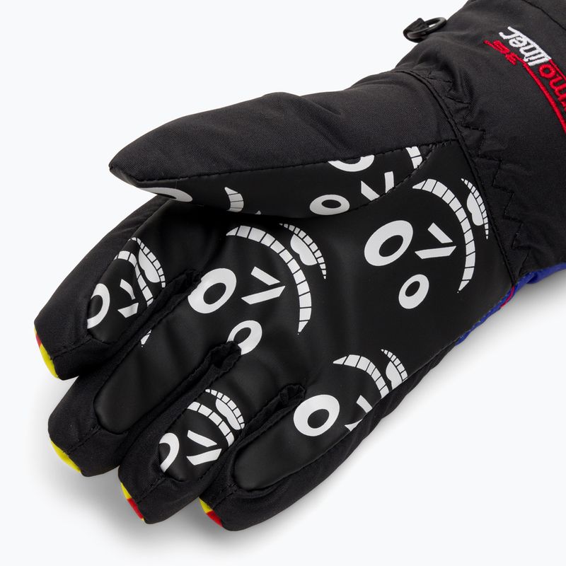 Detské lyžiarske rukavice Level Lucky žlto-modré 4