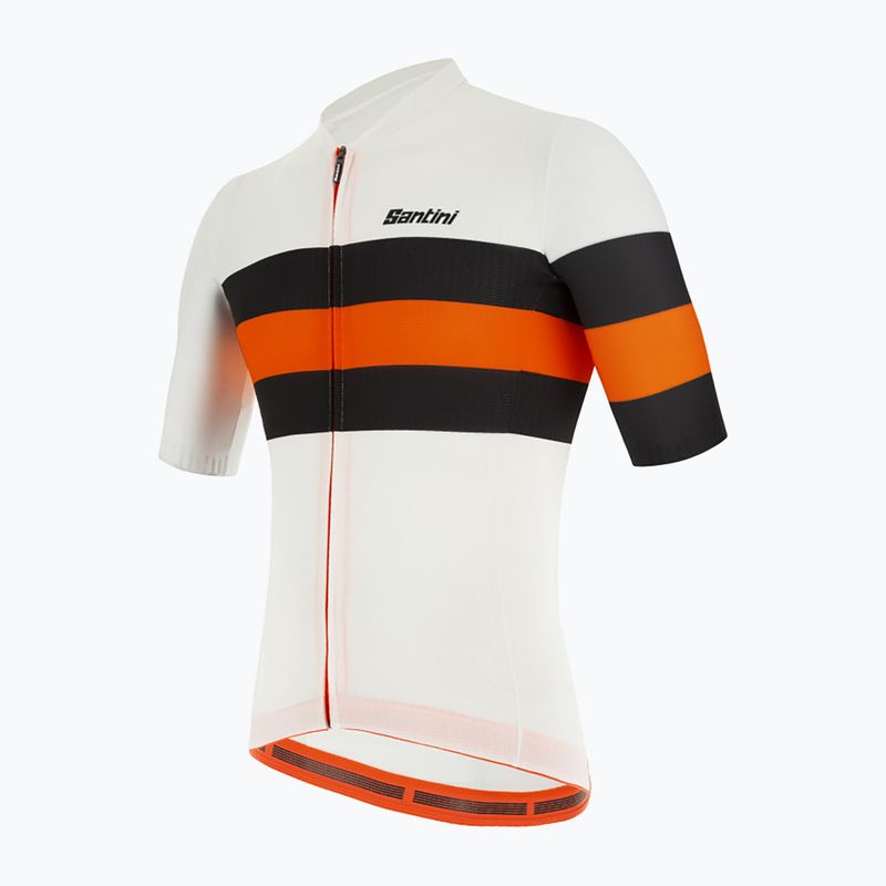 Santini Ecosleek Bengal pánsky cyklistický dres biely 2S94475CESLKBENGBIS 2