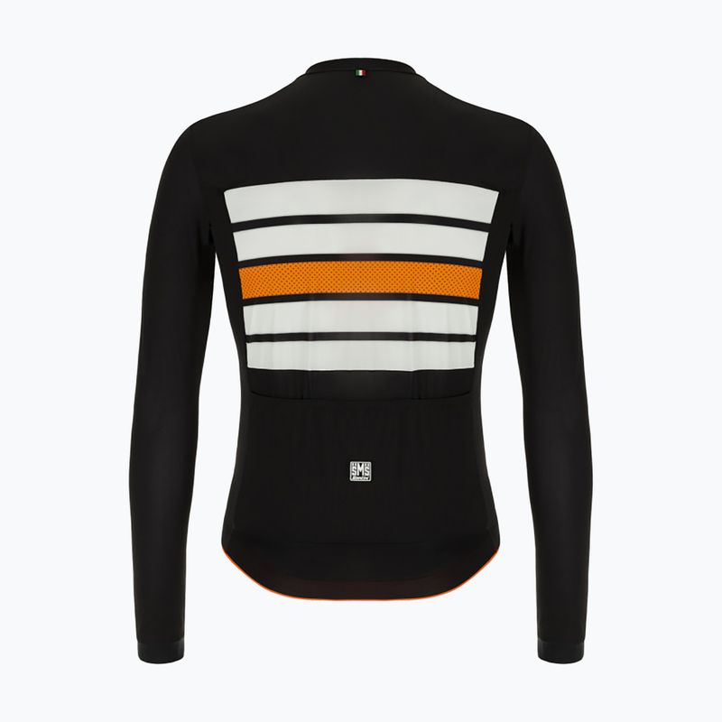 Santini Ecosleek Bengal pánska cyklistická mikina čierna 2S215075ESLKBENGBIS 2