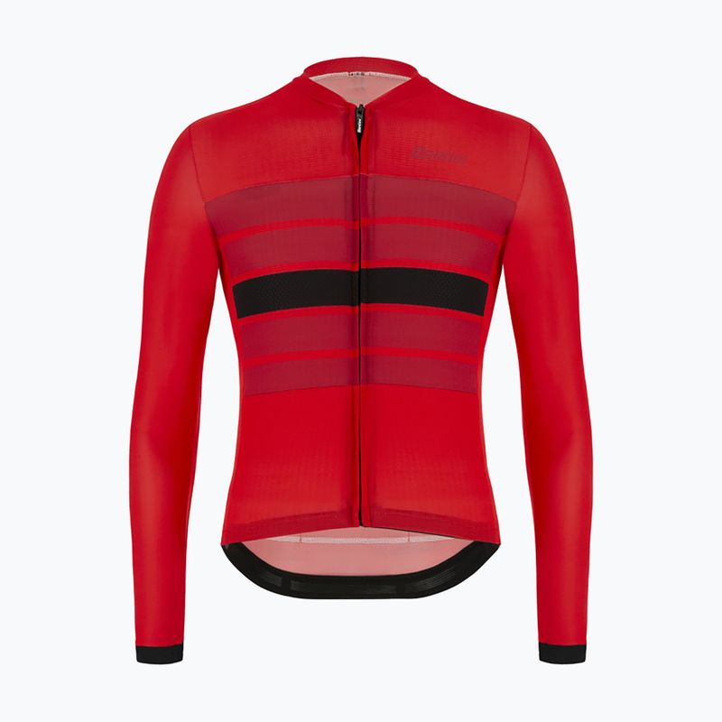 Santini Ecosleek Bengal pánska cyklistická mikina červená 2S215075ESLKBENGRSS 4