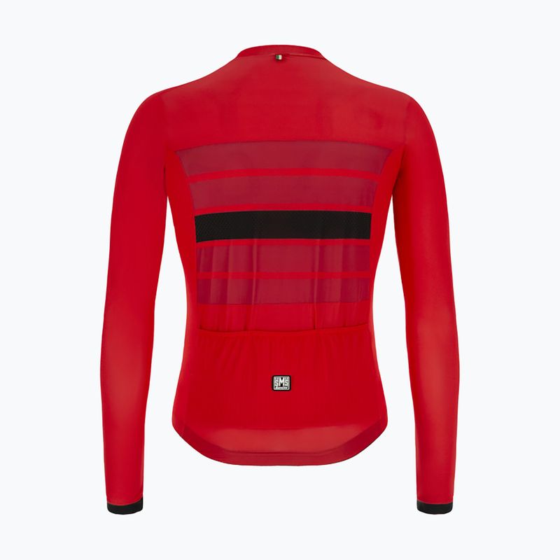 Santini Ecosleek Bengal pánska cyklistická mikina červená 2S215075ESLKBENGRSS 5