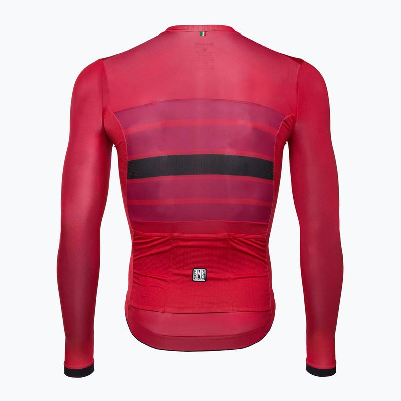 Santini Ecosleek Bengal pánska cyklistická mikina červená 2S215075ESLKBENGRSS 2