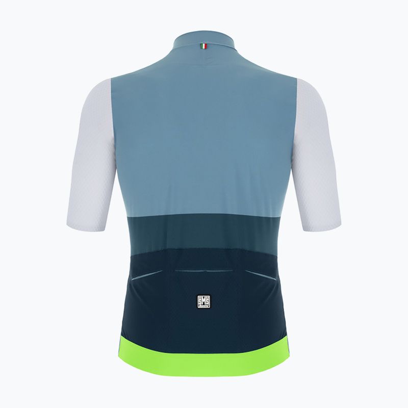 Santini Redux Istinto fluor green pánsky cyklistický dres 2S94475REDUXISTIVFS 2