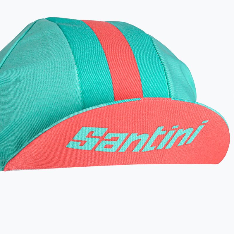 Cyklistická čiapka Santini Bengal green 2S460COTBENGACUNI 6