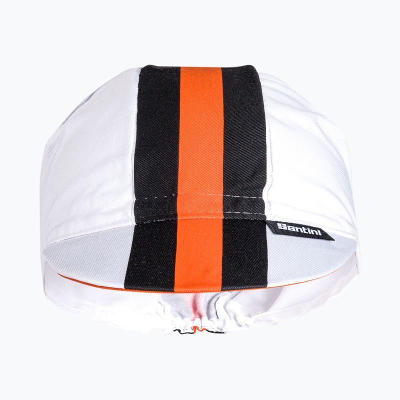 Cyklistická čiapka Santini Bengal white 2S460COTBENGBIUNI 2