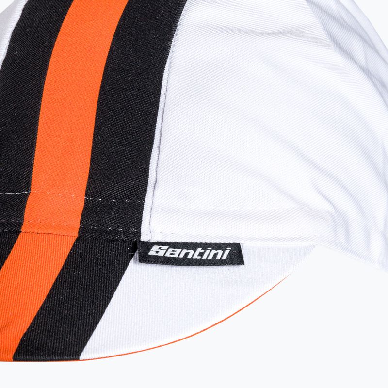 Cyklistická čiapka Santini Bengal white 2S460COTBENGBIUNI 7