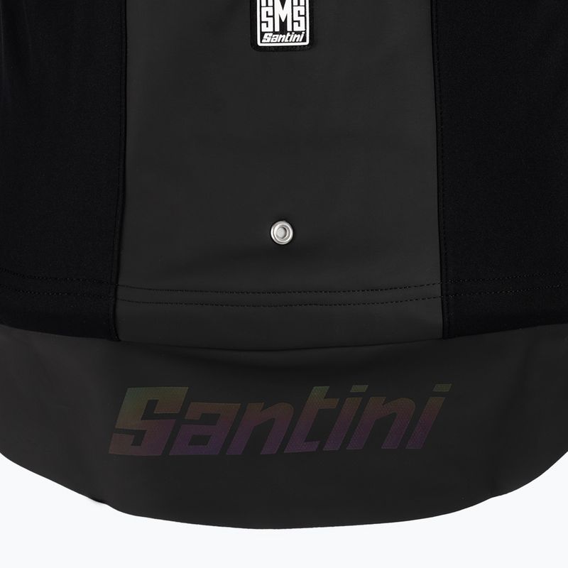 Pánska cyklistická bunda Santini Vega Multi With Hood čierna 3W5875VEGAMULT 6