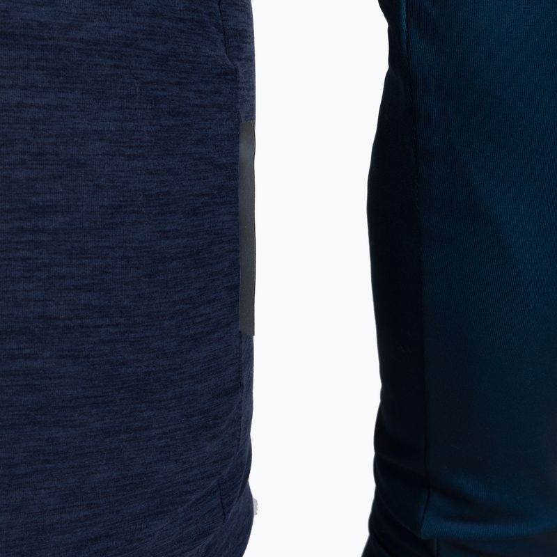 Pánska cyklistická mikina Santini Colore Puro Thermal Jersey tmavomodrá 3W21675RCOLORPURO 5
