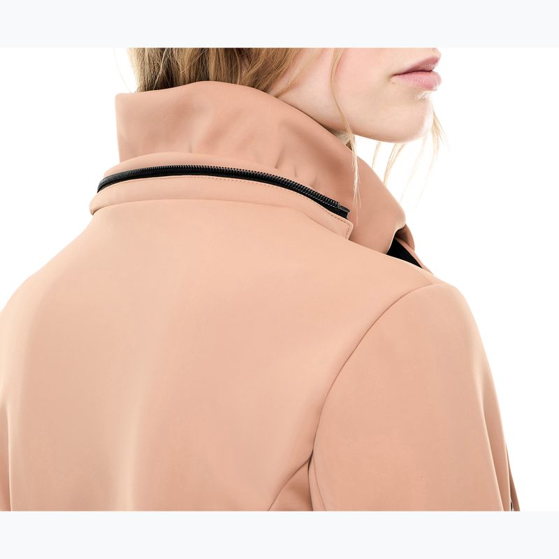 Dámska lyžiarska kombinéza EA7 Emporio Armani Pure Softshell Jumpsuit mocha mousse 4