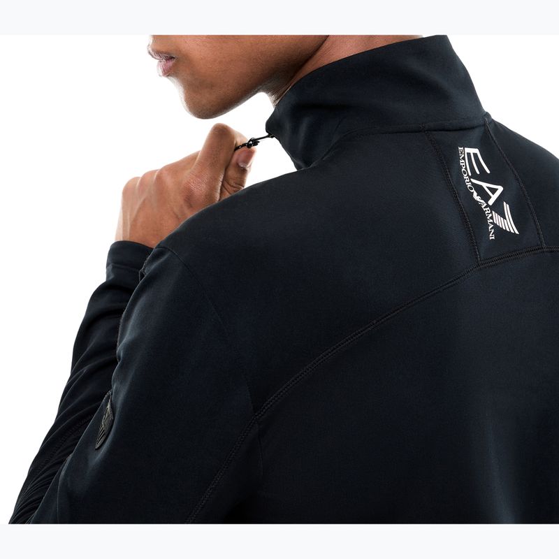 Pánska lyžiarska mikina EA7 Emporio Armani Pure Powerstretch T-Top Half Zip black 5