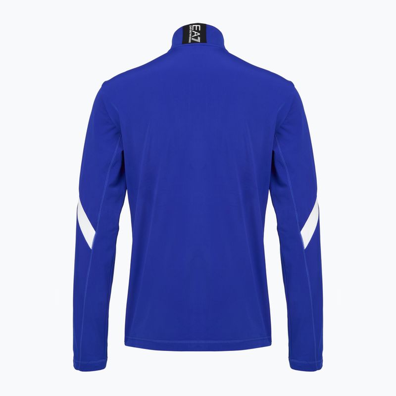 Pánska lyžiarska mikina EA7 Emporio Armani Pure Powerstretch T-Top Full Zip new royal 2