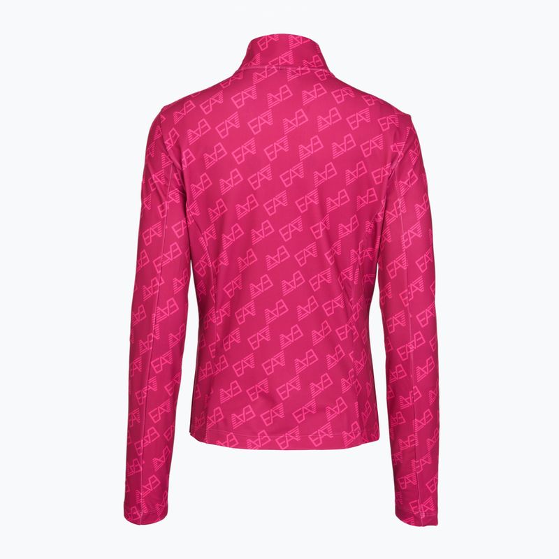 Dámska lyžiarska mikina EA7 Emporio Armani Pure Powerstretch T-Top Half Zip fancy vivacious mono 2