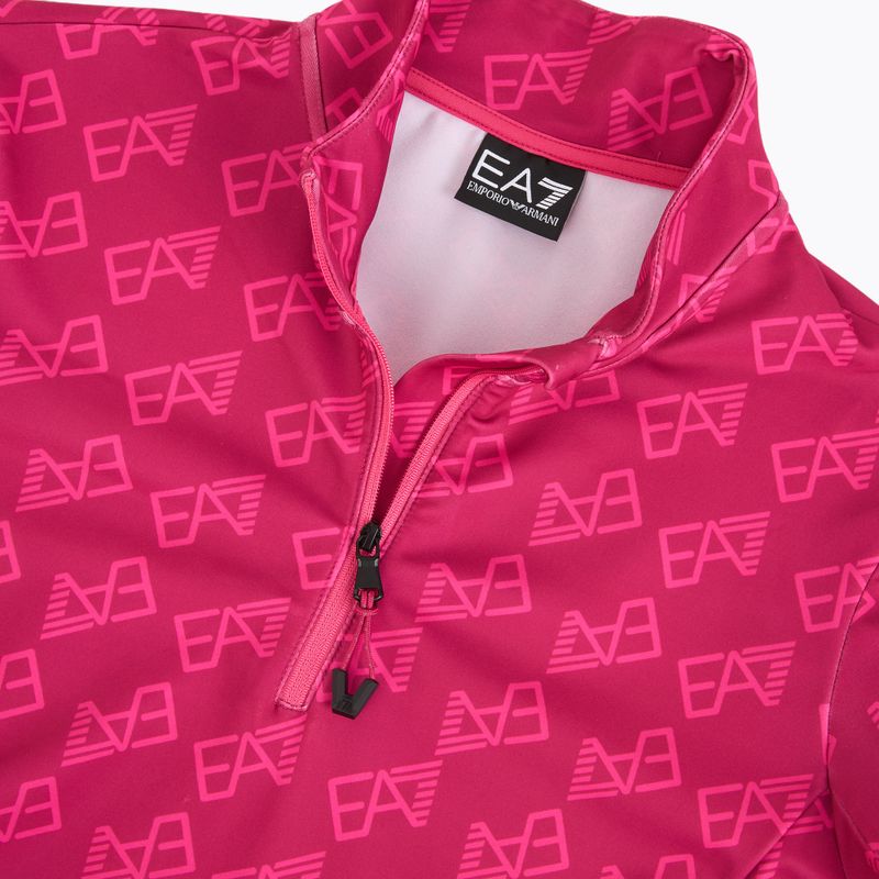 Dámska lyžiarska mikina EA7 Emporio Armani Pure Powerstretch T-Top Half Zip fancy vivacious mono 3