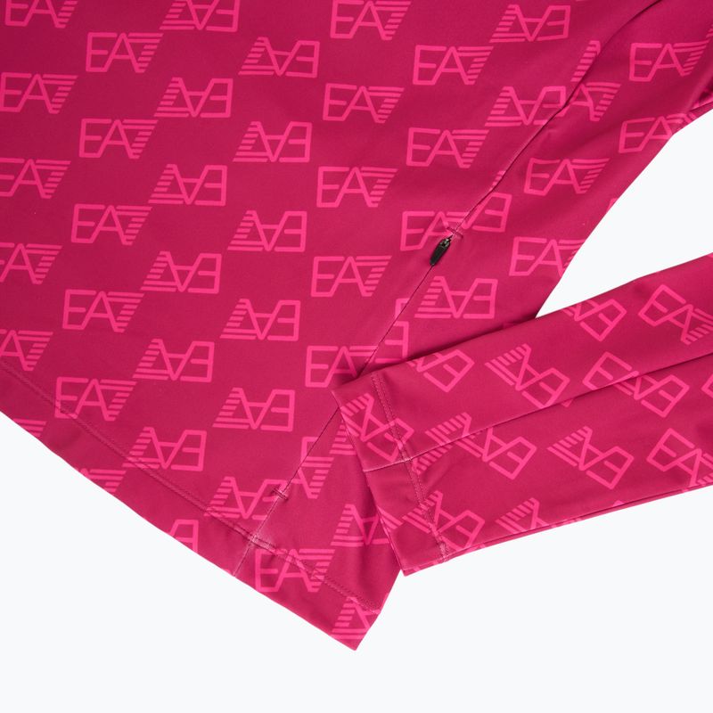 Dámska lyžiarska mikina EA7 Emporio Armani Pure Powerstretch T-Top Half Zip fancy vivacious mono 4