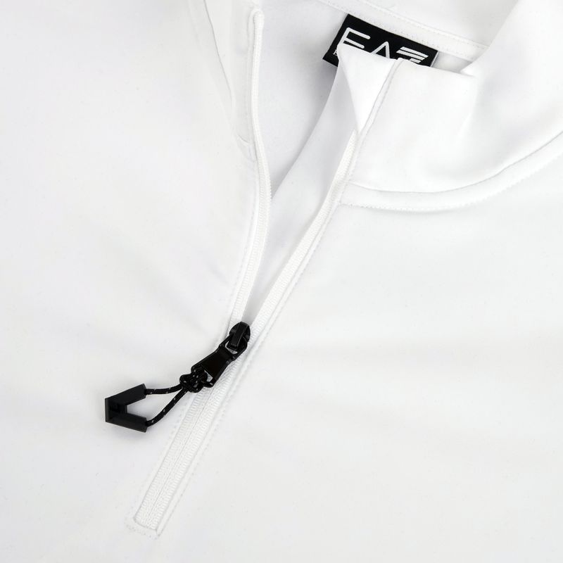 Dámska lyžiarska mikina EA7 Emporio Armani Pure Powerstretch T-Top Half Zip white 4