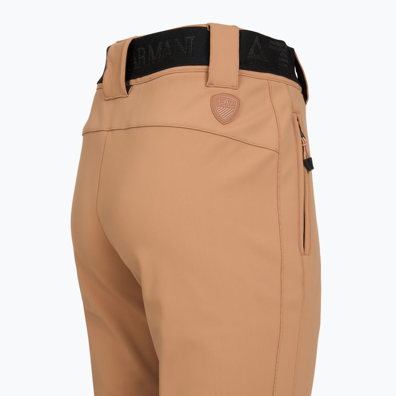 Dámske lyžiarske nohavice EA7 Emporio Armani Pure Softshell Waisted mocha mousse 4