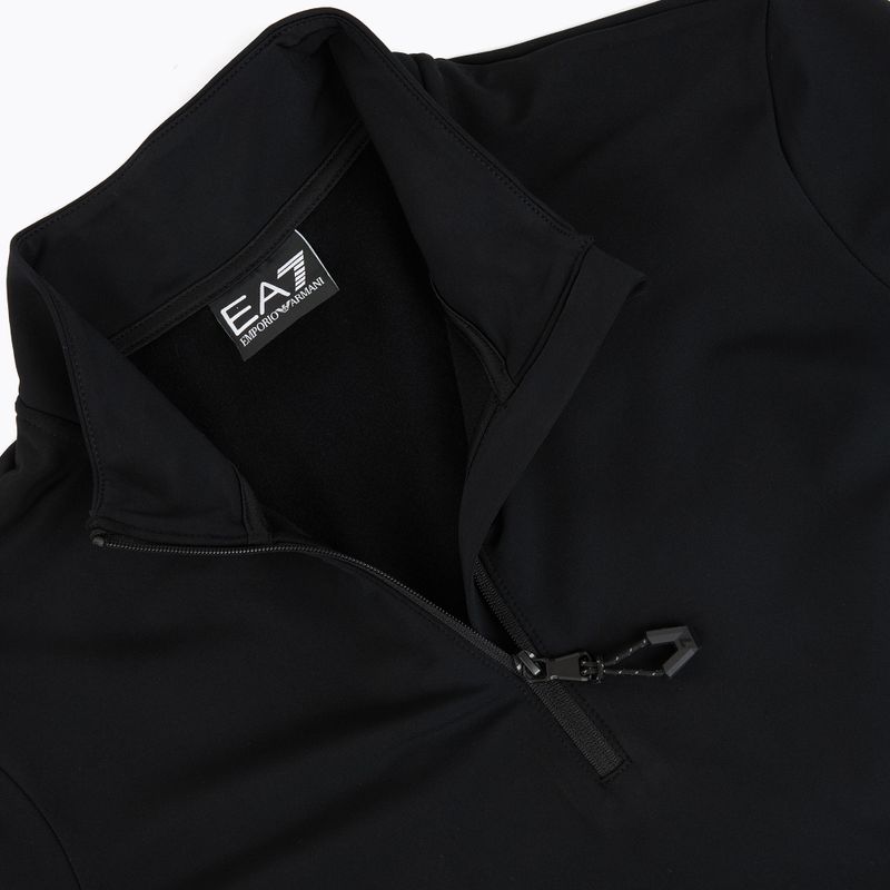Dámska lyžiarska mikina EA7 Emporio Armani Pure Powerstretch T-Top Half Zip black 3