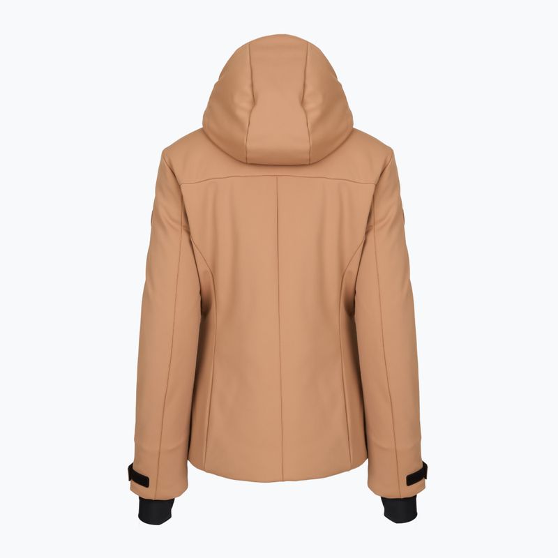 Dámska lyžiarska bunda EA7 Emporio Armani Pure Softshell mocha mousse 2