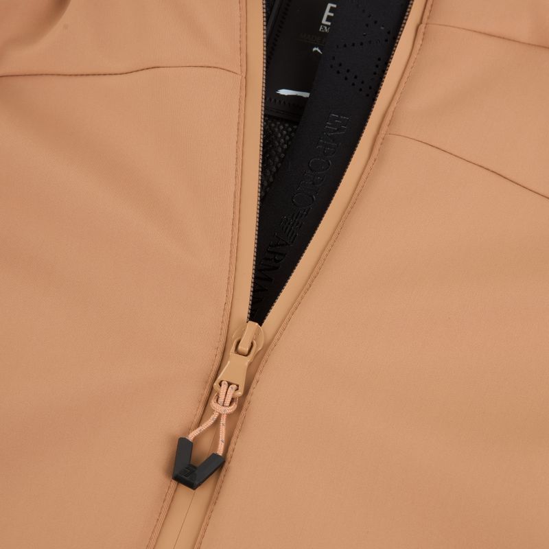 Dámska lyžiarska bunda EA7 Emporio Armani Pure Softshell mocha mousse 4