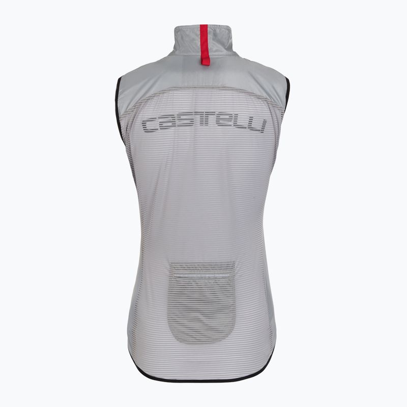 Dámska cyklistická vesta Castelli Aria W silver gray 2