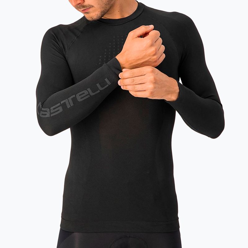 Pánsky cyklistický dres longsleeve Castelli Core Seamless Base Layer black 3