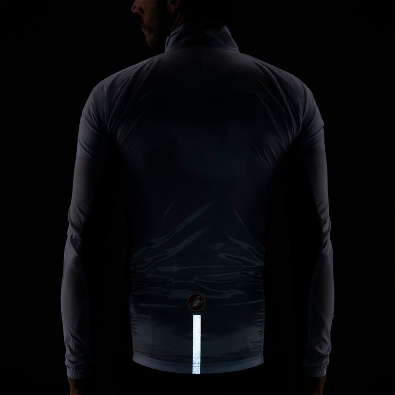 Pánska cyklistická bunda Castelli Squadra Stretch light black/dark grey 5