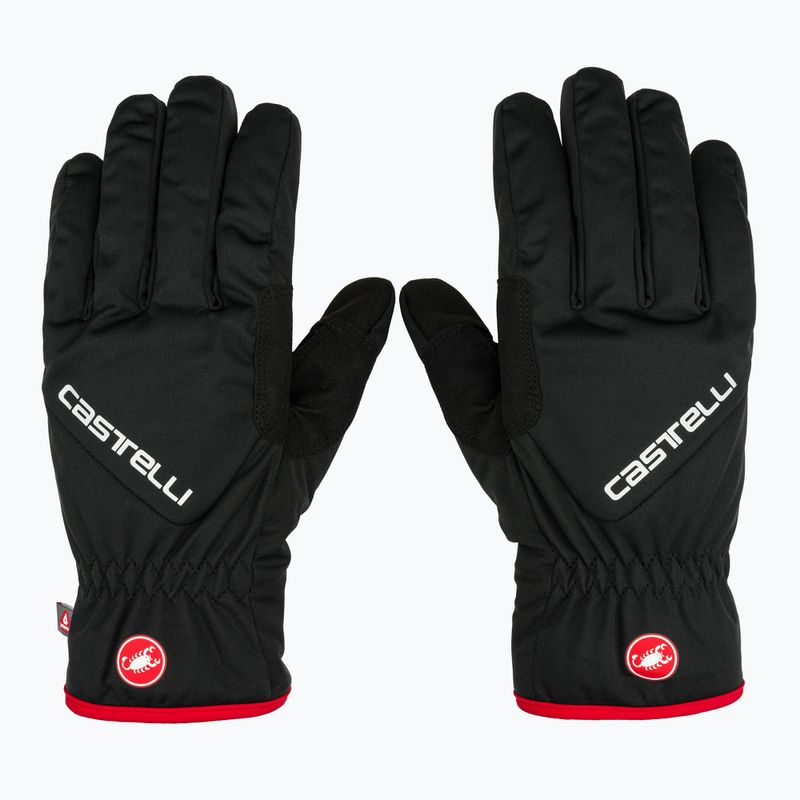Pánske cyklistické rukavice Castelli Entrata Thermal black 2