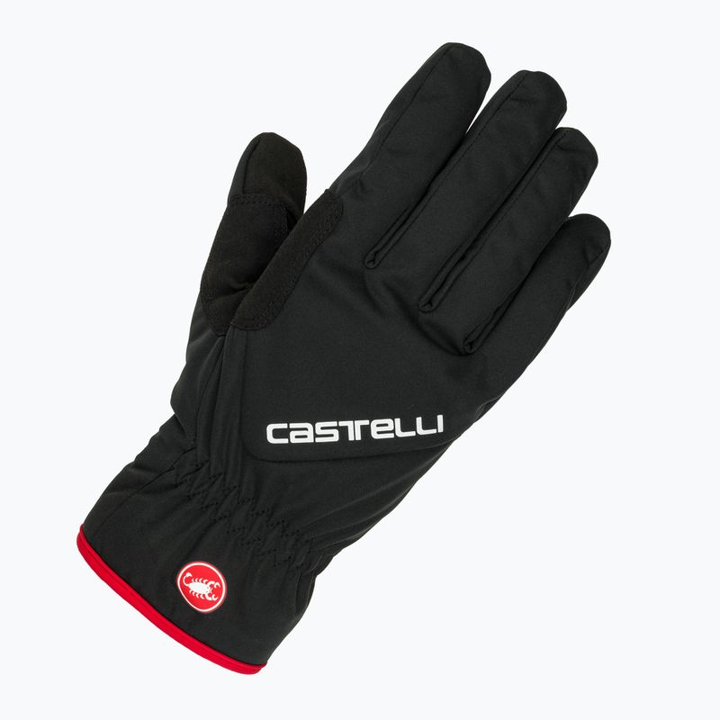 Pánske cyklistické rukavice Castelli Entrata Thermal black 5