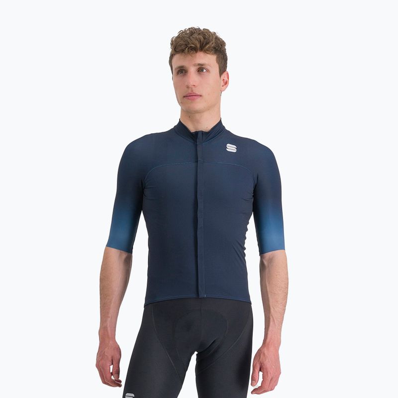 Pánsky cyklistický dres Sportful Midseason Pro modrý 1122039.456