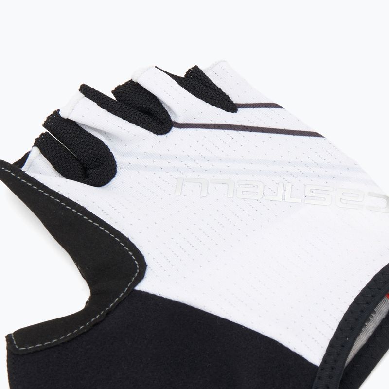 Dámske cyklistické rukavice Castelli Dolcissima 2 ivory/dark gray/silver gray 5