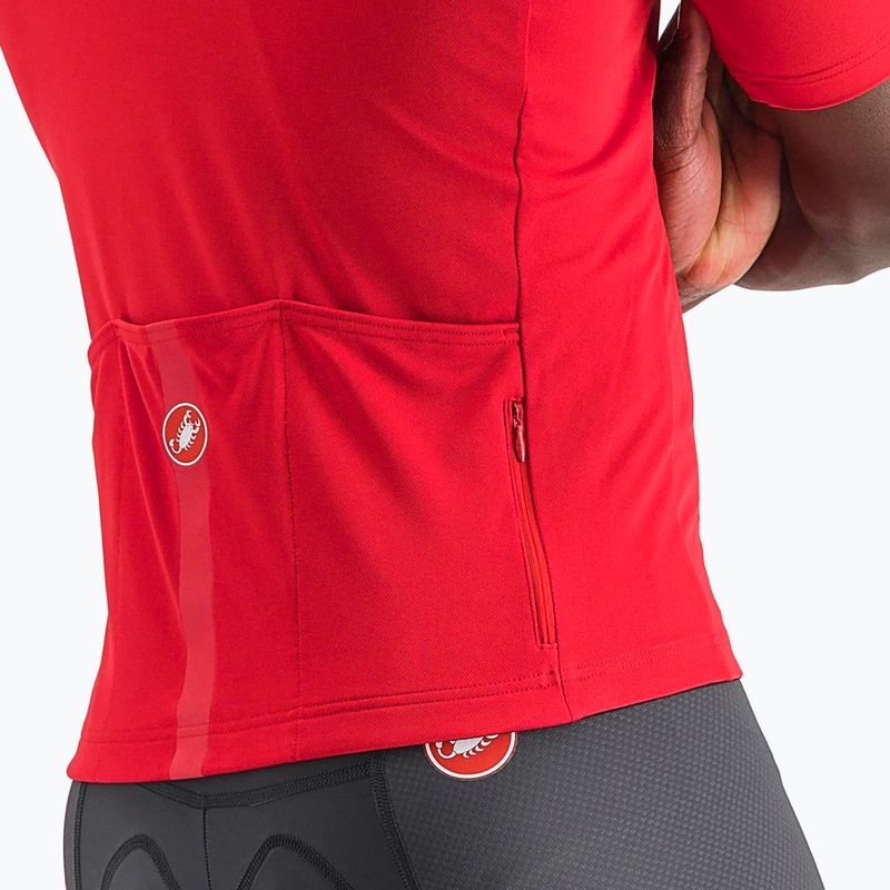 Pánsky cyklistický dres Castelli Classifica red 3