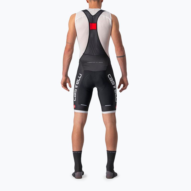 Pánske cyklistické šortky Castelli Competizione Kit black/silver gray 2
