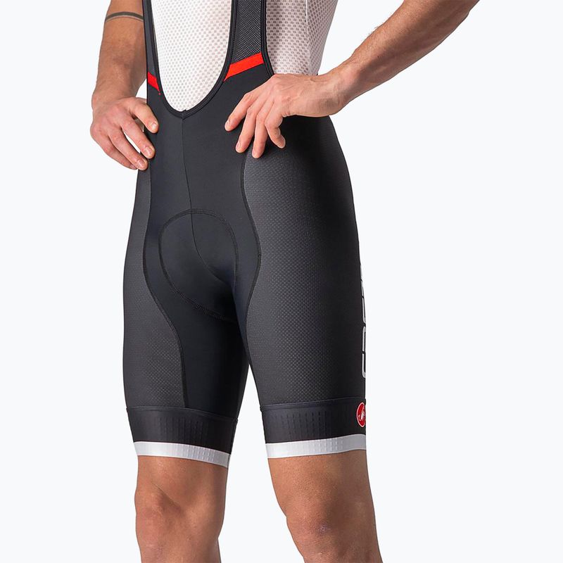 Pánske cyklistické šortky Castelli Competizione Kit black/silver gray 4