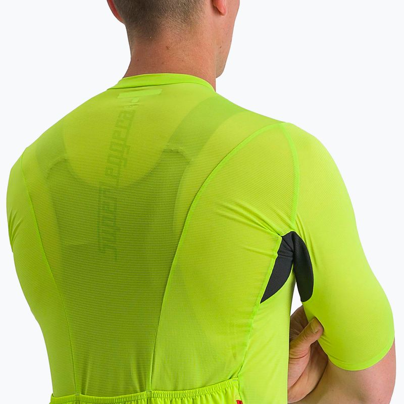 Pánsky cyklistický dres Castelli Superleggera 3 electric lime 4
