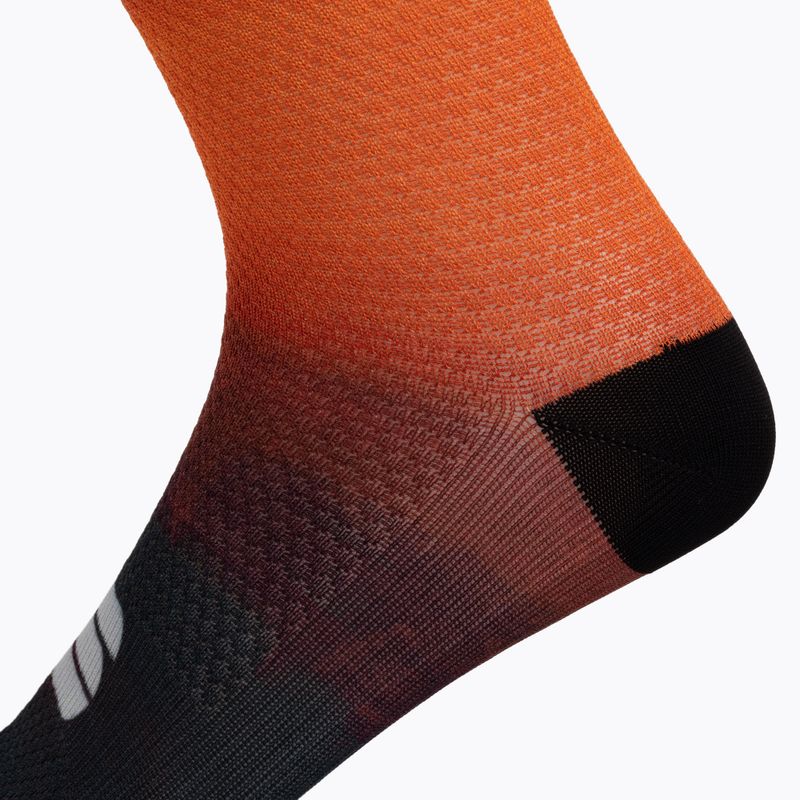Pánske cyklistické ponožky Sportful Supergiara black and orange 1122023.623 4