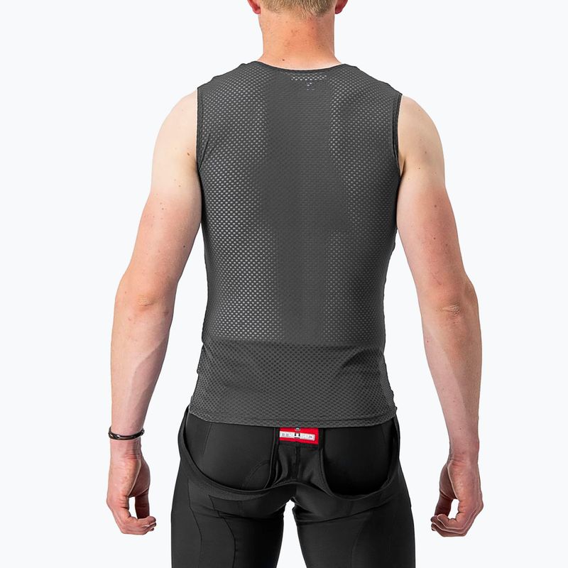 Pánsky cyklistický dres Castelli Pro Mesh 2.0 bez rukávov čierny 2