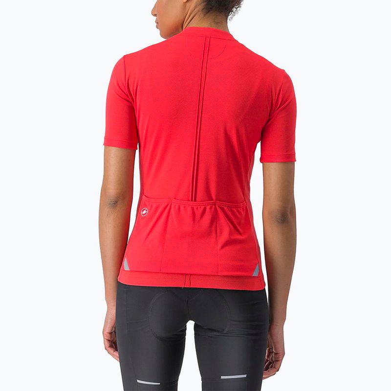 Dámsky cyklistický dres Castelli Anima 4 hibiscus 2