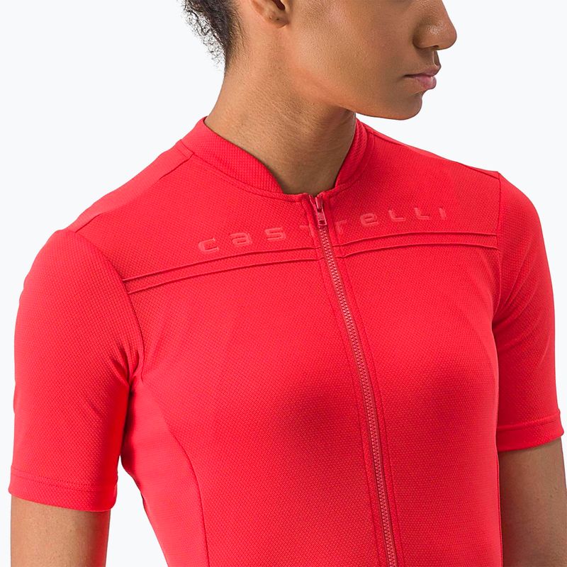 Dámsky cyklistický dres Castelli Anima 4 hibiscus 3